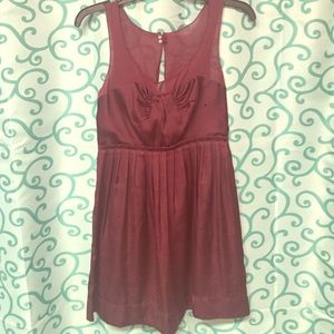 Cute Burgundy Dress