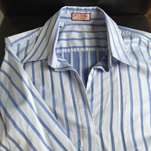 Thomas Pink women's blue button up