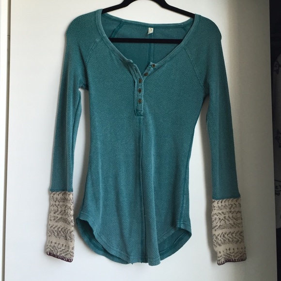 Free people long sleeve thermal shirt