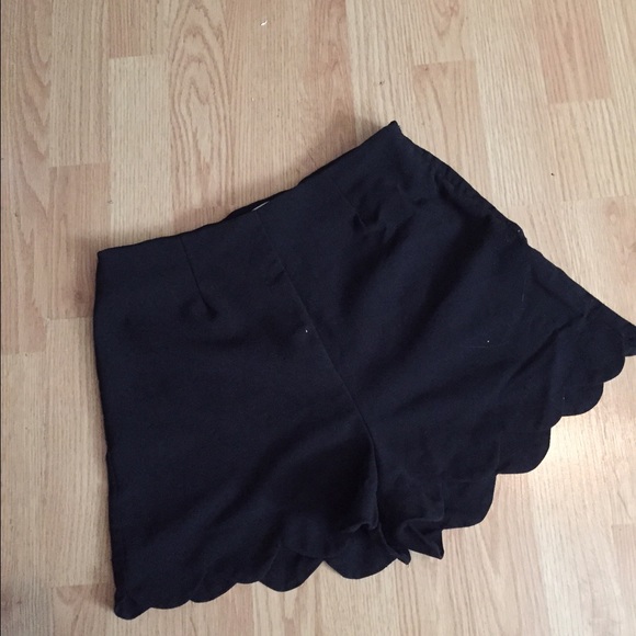 Black high waisted shorts