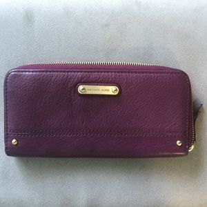 Michael Kors Eggplant Leather Wallet
