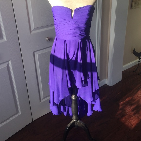 ⚡️Gorgeous Purple High/Low Prom Dress
