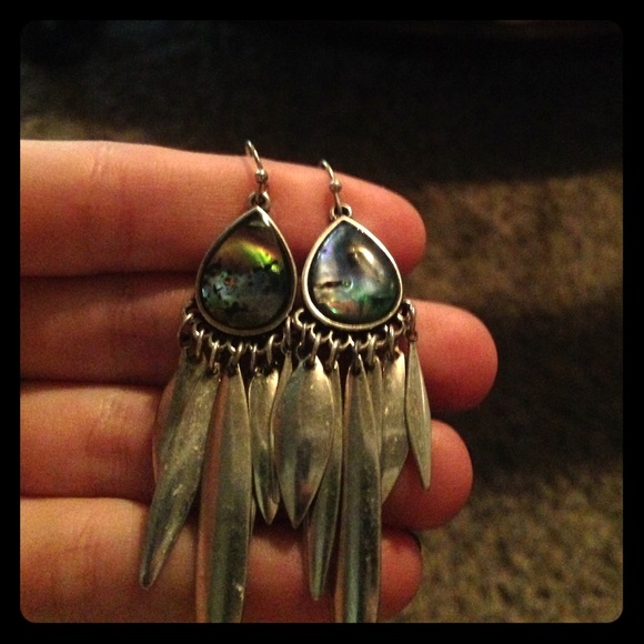 Rainbow stone earrings