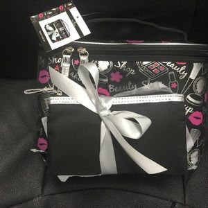 Printed train case set