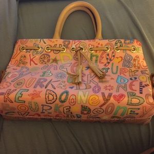 Pink Dooney and Bourke Monogram Handbag