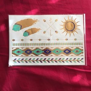 2 sheets Gold & Sliver body jewelry tattoos