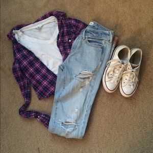 Denim boyfriend jeans