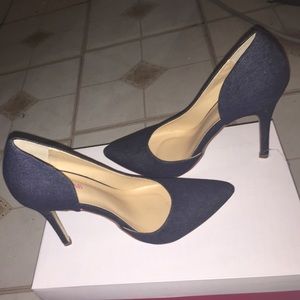Navy/Denim high heels