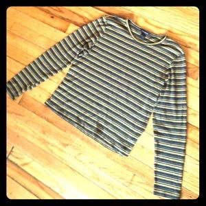 Striped Long-Sleeve Cotton Shirt