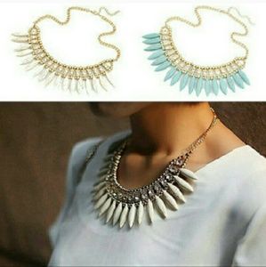 Bib statement necklace
