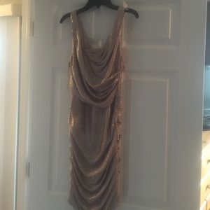 Rose Gold Metallic Dress