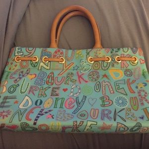 Blue Dooney and Bourke Monogram Handbag