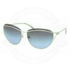 Sale!!! Chanel Silver Metal and Blue Sunglasses