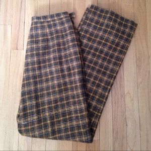 Vtg High Waisted Flannel Pants