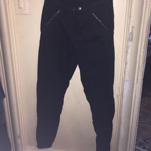 Black Biker Zara Pants.