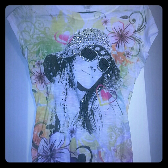 Summer Rhinestone Bling Shirt!