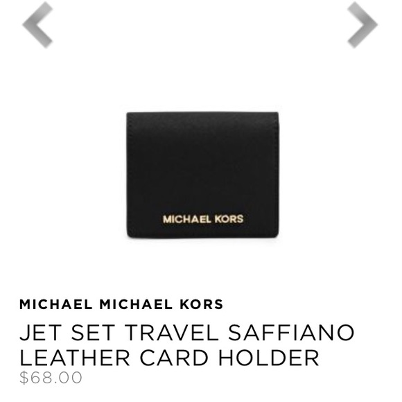 Michael Kors TRAVEL SAFFIANO LEATHER CARD HOLDER