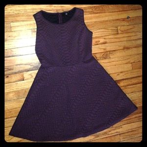 Purple Fit-N-Flare Dress