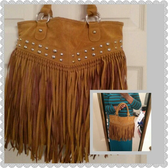 Handbags - 👛Mustard Colored Fringe 👛