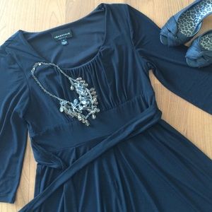 3/4 sleeved little black dress