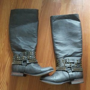 Not Rated knee-high Riding Boots (brown)