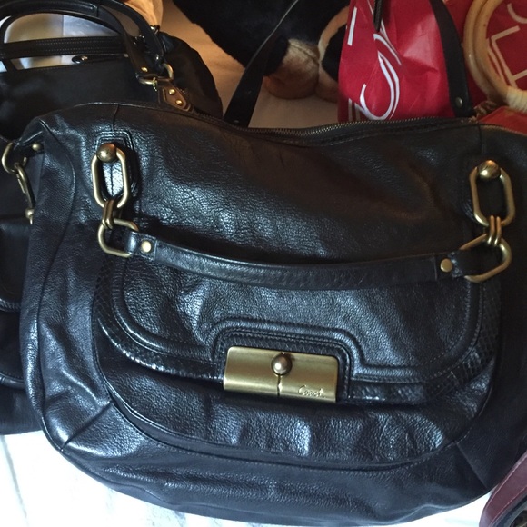 Coach goat skin bag extra large.