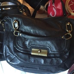 Coach goat skin bag extra large.