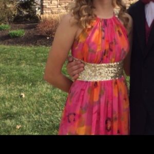 Calvin Klein Floral Prom Dress