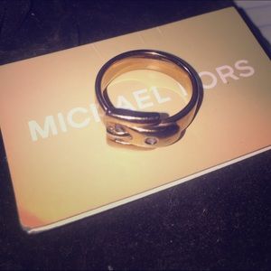 Gold Michael Kors Buckle Ring