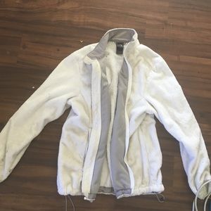 White north face jacket