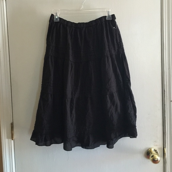 💋 sale💋black flowy tiered skirt size xl
