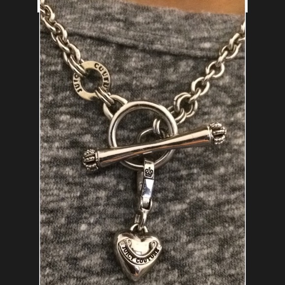 Juicy Couture Silver Chain Necklace with 💟Pendant
