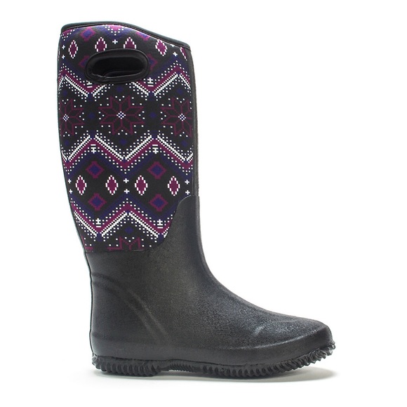 MUK LUKS Karen Rain Boots in Black