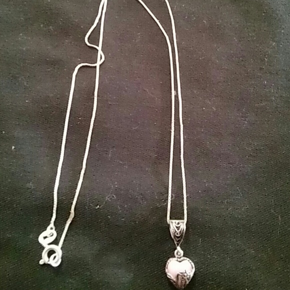 18" Sterling silver necklace