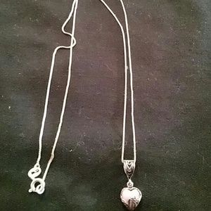 18" Sterling silver necklace
