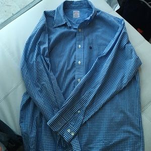 Brooks Brothers size M gingham men's dress shirt