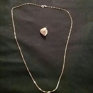 14k gold Heart pendant & necklace