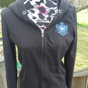 Victoria's Secret PINK Full Zip Hoodie Sz Medium