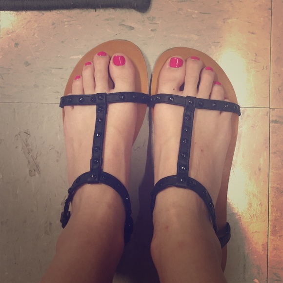 Cute Black Sandals