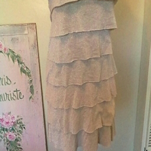 KENNETH COLE TIERED RUFFLE COTTON DRESS XS - Picture 3 of 4