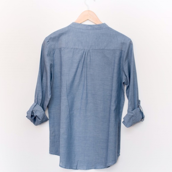 Denim Blue Long Sleeve Top - Picture 2 of 2