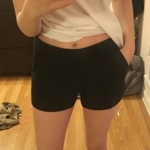 black About A Girl high waisted shorts