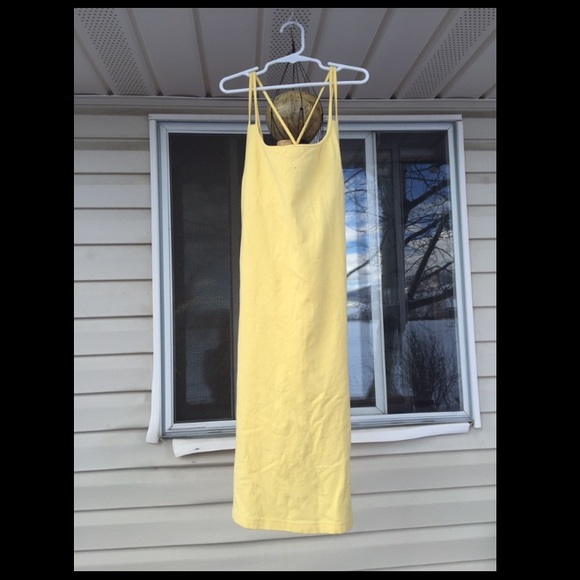 Yellow Body Con Dress