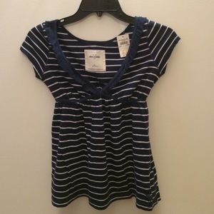 Abercrombie Striped Blouse. NWT.