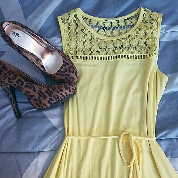 Yellow Jersey Dress