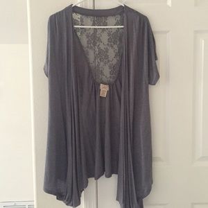Light cover with lace back