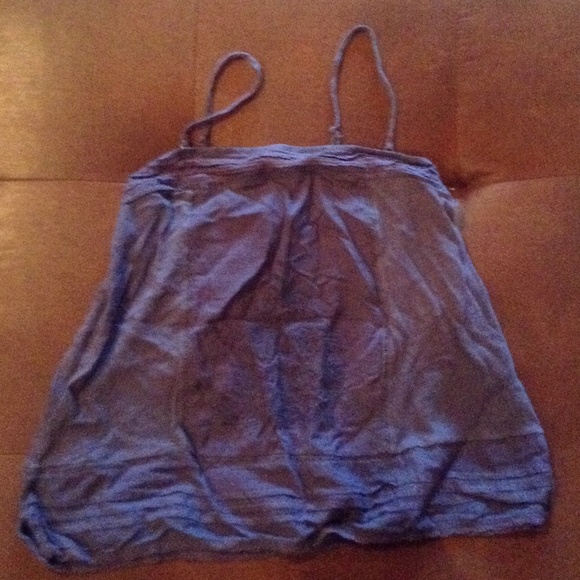 Blue Cami top with embroidered detail