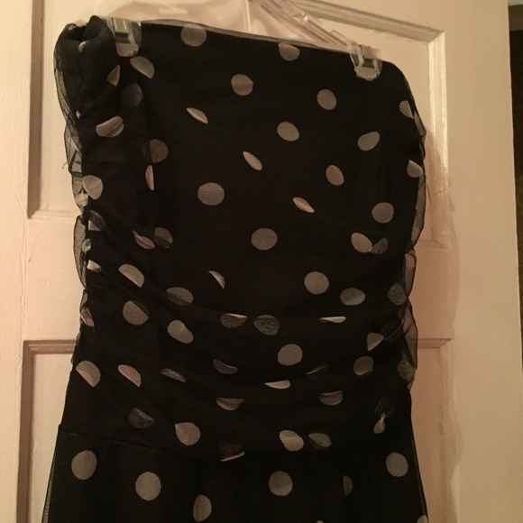 Vintage Look PolkaDot Prom Dress - Picture 3 of 4