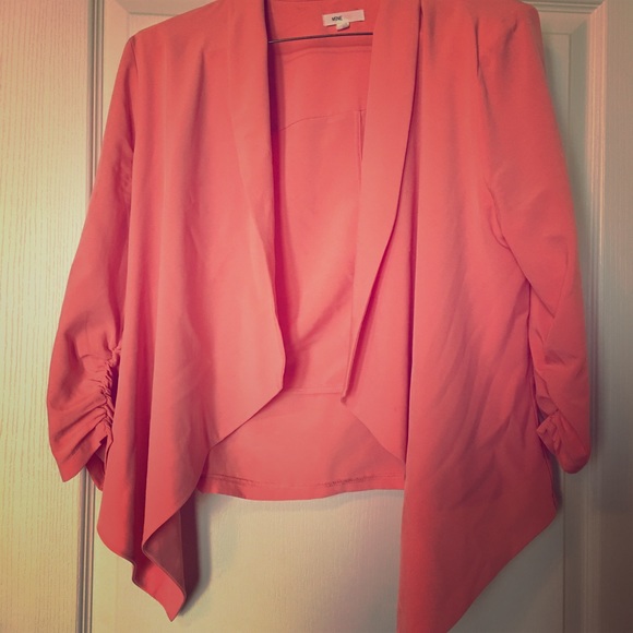 Coral coverlet light weight blazer
