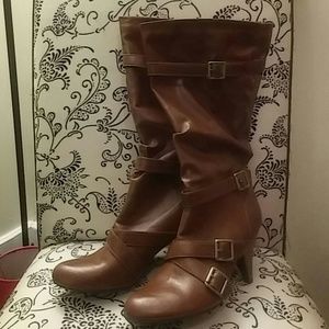 Tall brown boots